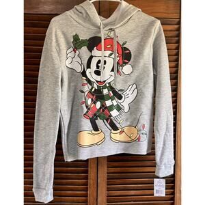 Disney Gray Mickey Mouse Holiday Hoodie